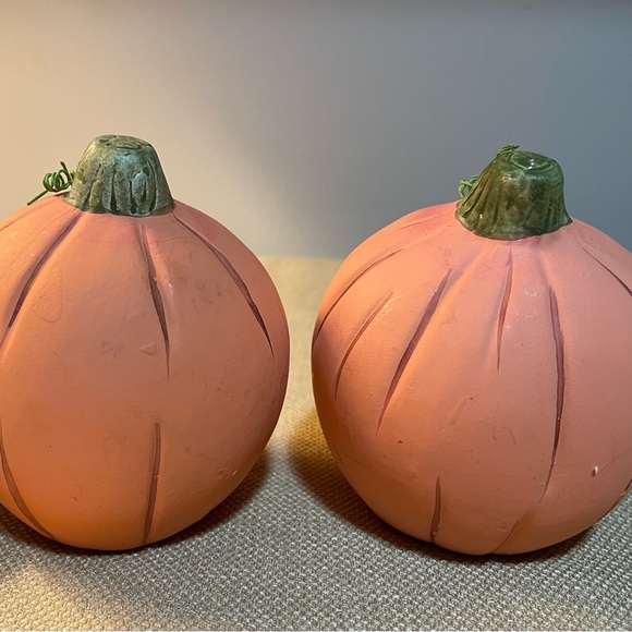 Set of 4 Ceramic Pumpkin Heads Halloween Decorations, 4” Tall - Picture 5 of 7
